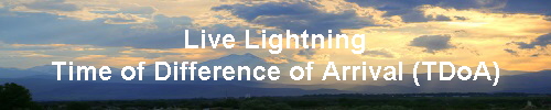 Live Lightning
Time of Difference of Arrival (TDoA)