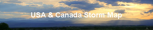 USA & Canada Storm Map